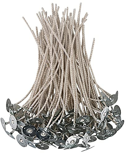 EUPNHY CD Series Candle Wicks for Soy Candles,100pcs CD 18 6 Pretabbed Wicks,Cotton & Paper Wicks for Candle Making.