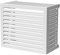 Box Air Klima Cover Clima Blade L Bianco – Abdeckung für Klimaanlage aus Aluminium‑Verbund, verstellbare INOX‑Halterungen, Wandmontage, Schutz für großes Außengerät