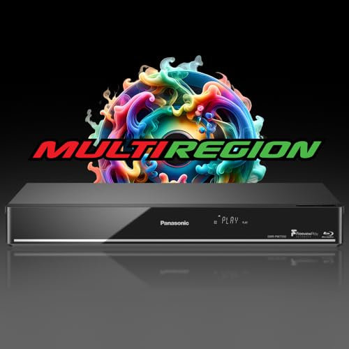 MULTIREGION 500GB Blu-ray and Freeview Play Hard Disc Recorder Compatible with Panasonic DMR-PWT550EB All Zone Code Free Blu-Ray Regions A, B & C DVD Regions 1-8 - DMR-PWT550