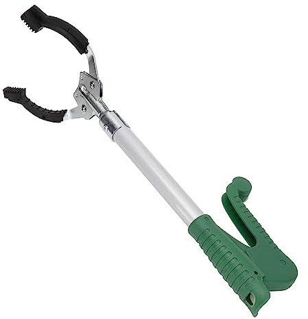 1 x Müllzange, Greifwerkzeug, langer Arm, Müllsammelstab, Legierung, Müllklammer, 40 cm