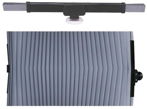 Smileshiney Parasol Retráctil Para Coche | 46 Cm Parasol Coche Delantero | Cortinas Para Ventana De Coche Para Protección UV, Persianas Para Ventanas Delanteras Y Traseras, Cortinas De Privacidad Para