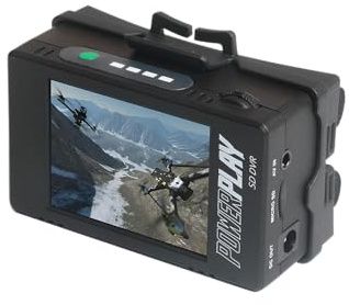 RunCam 2025 Latest PowerPlay Vintage Camera Monitor with DVR LCD Screen 60fps Recording for Tapeless Camcorders Digital Video Converter for VHS, VHS-C, 8mm, MiniDV, Digital8, etc