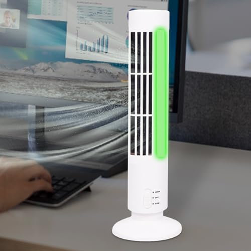 Ventilateur Colonne Silencieux | Ventilateur De La Tour | Refroidisseur D'air Portable Mince | Niveau De Vitesse 2 | Polyvalent | Pour Le Dortoir, La Maison, Les Voyages Et La Zone De Travail