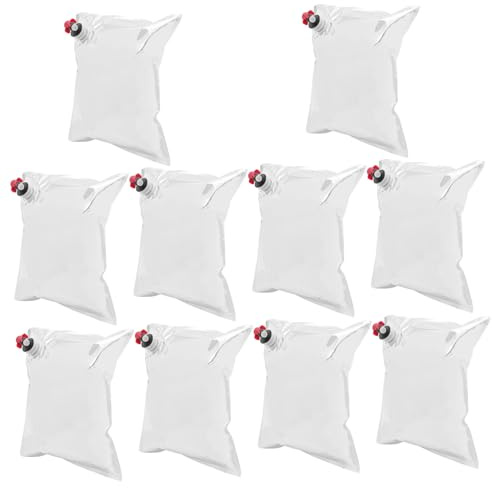 TOYZFRIENDY 10 Pièces Contenants Distributeurs De Vin Réutilisables avec Bec Verseur pour Bouteilles De Vin Portables Et Activités De Plein Air