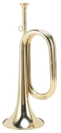 Aumotop Professionell B-flat Trumpet i Mässing med Löstagbar Rengöringssats för Munstycke för Bandframträdande Mässingstrumpet Skolorkester, Gyllene
