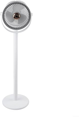 Ventilador de pie oscilante de 360° con 5 ajustes de velocidad, funcionamiento ultra silencioso de 20 dB, batería de 4000 mAh y carga tipo C, altura ajustable y aromaterapia, para sala de estar