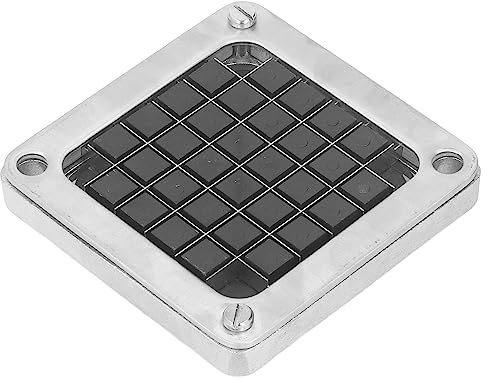 Phefop Cuchilla Cortadora de Patatas Fritas, Placa de Corte de Acero Inoxidable Resistente para Cortador Manual de Tiras de Verduras, Accesorio para Cortar Patatas, Zanahorias, Pepinos (12mm)