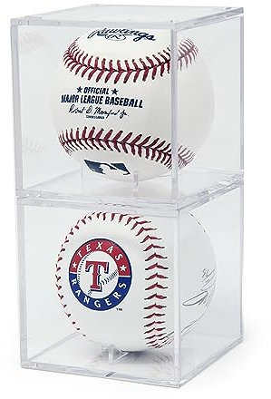 (Set von 2) Tribüne UV-Schutz Baseball Display mit integriertem Wiege