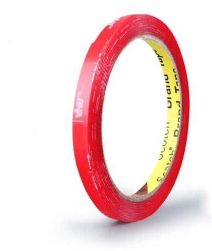 3M VHB 4910 Doppelseitiges Klebeband Transparent Extra Stark, Permanenter Montageband, Wasserdicht, Hoch Temperaturbeständig (6,4mm x 4,72m)