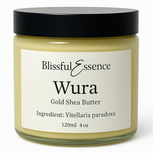 Pure Organic Shea Butter - Fresh Raw Unrefined For Skin, Hair, Nail, Lip. Soothing, Healing and Deeply Moisturising| Vegan and Ethically Sourced, Glass Jar 225g| Packaged in the UK