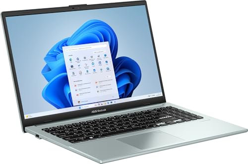 ASUS Vivobook Go E1504FA-NJ1039W Laptop 39,6 cm (15,6 Zoll) Full HD (AMD Ryzen 5 7520U, 16 GB RAM, 512 GB SSD, Radeon 610M, Windows 11 Home) Kaltsilber, spanische QWERTY-Tastatur