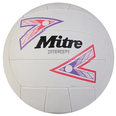 Mitre Intercept Palloni da Calcio per Unisex Adulto, Bianco/Viola/Rosa, 5