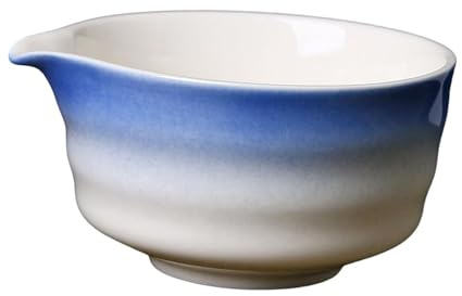Baoblaze Cuenco para té Matcha, Hecho a Mano, Chawan para té Matcha, Taza de té Verde japonés de 450 ml, Cuenco para Mezclar té Matcha para Amantes del, Azul
