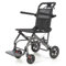 Care-Parents Fauteuil roulant de transit,Pliant,Ultraléger,6.3kg,Aluminium,Freins sur les poignées,Accoudoirs et Repose-pieds rabattables,Ceinture de sécurité,Pour personnes âgées,Jusqu'à 100 kg