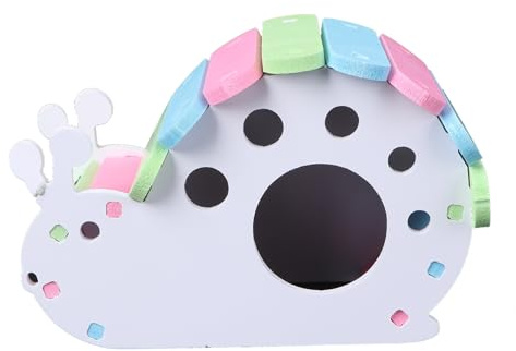 Hemobllo Cabane Confortable Maison Hamster Forme pour Escargot PVC Sûre en Douillet Refuge Nid et Hérisson et Souris d'animaux