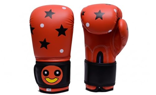 Kids Boxing Gloves – Cartoon Design Training Gloves for Boys & Girls | Comfortable Padding, Secure Wrist Support for Boxing, Kickboxing & Martial Arts