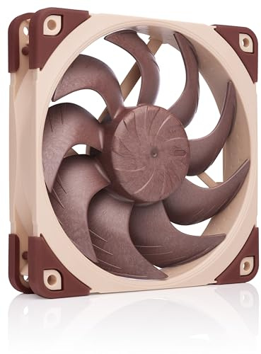 Noctua NF-A12x25 G2 LS-PWM, Tystgående 120 mm PC-fläkt i Premiumkvalitet, 4-pin (Brun) | Ultralåg brus 25 mm tjock fläkt, för kylare/element/fodral, rikt tillbehörssats, hastighet reducerad 1100 varv/min 3-stift