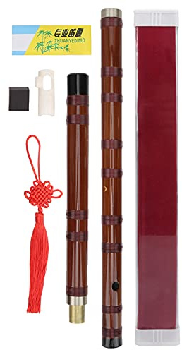 Bambuflöjt traditionell kinesisk musikinstrument Professional D Key ZD 02 Handgjord bitter bambuflöjt för nybörjare Performers Betyg 67 cm spegel Polerad yttre