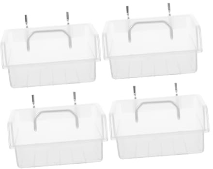 Mikikit Lochwandhalter aus Kunststoff Praktischer Werkzeugkasten für Schrauben und Muttern 4 Stück für Heim und Autowerkstatt Einfache Montage Platzsparende Aufbewahrung