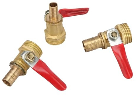 1/2 tum hangängad slanganslutning till 8 mm 10 mm 12 mm kula ventil koppar rörkoppling (1 tum till 8 mm)