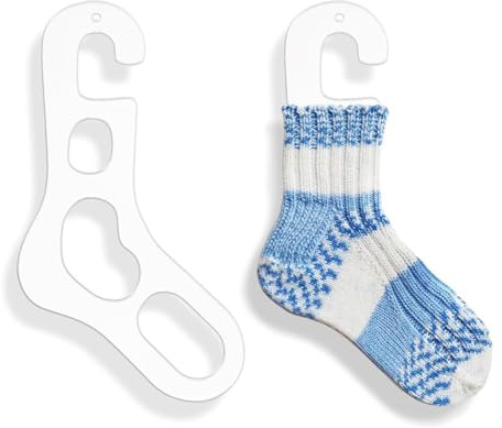 Generiskt strumpblock-set – 13,98 tum akryl-stickbrädor | transparent handgjord strumpform-torkverktyg för virknybörjare, vuxna, pysselstudio, hemmabruk