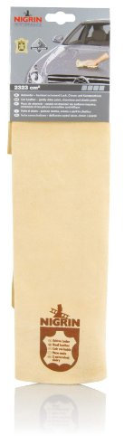 NIGRIN Autoleder 2323 qcm trocknet schonend Lack, Chrom und Kunststoffe