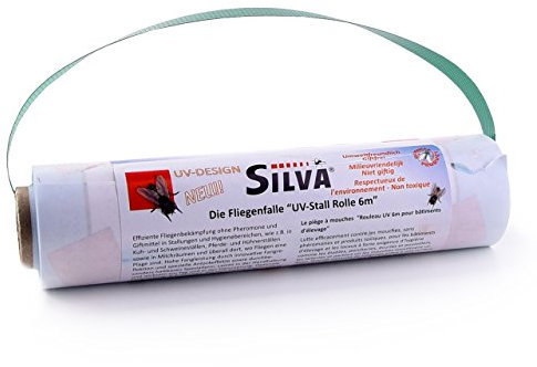 Silva - UV-Stall Rolle 6 m x 20 cm - Fliegenfalle für Agrar- und Landwirtschaft