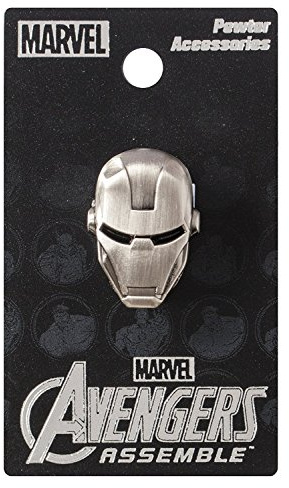 Marvel Iron Man Head Pewter Lapel Pin