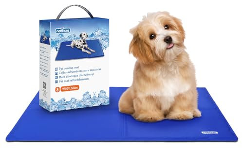 Nobleza - Kühlmatte Hunde Selbstkühlend Ungiftige Gelauflagen Welpe Katzenbett Kühlmatratze im Sommer, 50 * 40cm, Blau, S