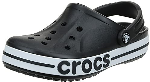 Crocs Unisex Adult Bayaband Clog, Black/White, 37/38 EU