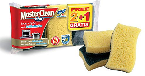 Arix Spugna Master Clean Spugna Abrasiva Extraforte Pz.2+1