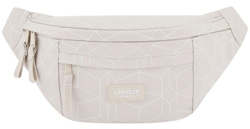 LARKSON Bauchtasche Damen & Herren Beige - Ole - Hüfttasche für Sport Outdoor Stadt - Gürteltasche Stylisch für Festival - Crossbody Bag mit Gurt - Wasserabweisend