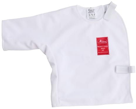 DJJYCTNM Fechtweste, Fechttrainingsausrüstung für Kinder und Erwachsene, Unisex-Unterarmschutz/Fechtplastron (Color : Right Hand, Size : XS)