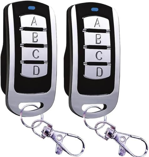 NIEEKRUN 2 Stück Garagentor Fernbedienung - Universal Garagentoröffner Fernbedienung Kompatibler Hörmann Handsender Garagentor Handsender Für Hohmann/Marant/Bellner - 2 Schlüsselanhänger Gratis