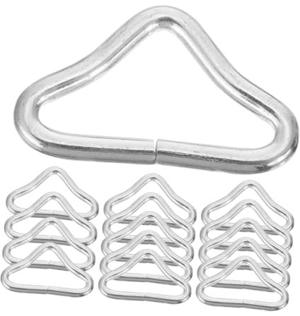 TOKIDNY 60pcs Trampoline Parts Replaceable Buckles Rings Wear-resistant Trampoline Triangle Ring Buckles for Diy Repair