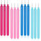 Prasacco 12 Stück Quilling Stifte, Edelstahl Papier Quilling Stift mit Kunststoffgriff Multifunktion Origami Rolling Pen für DIY-Papierbasteln (Hellrosa, Rosenrot, Dunkelblau, Hellblau)