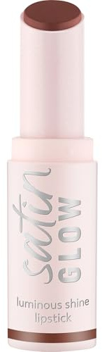 essence satin GLOW luminous shine lipstick, luminosa, colore intenso (3.5g)