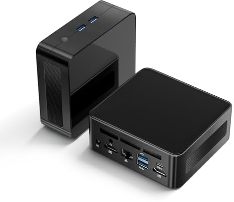 chatreey Mini-PC AMD Ryzen 5 3550H (4C/8T 3,7 GHz Max) 16 GB DDR4 RAM 512 GB SSD, 3X 4K-Display Mini-Computer mit Typ-C/USB 3.0/Wi-Fi5/BT 4.2/RJ45 LAN für Home/Office Business