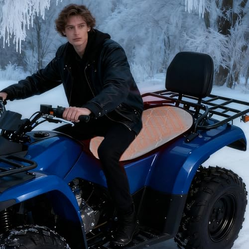 Motorcykel sittdyna – vattentät uppvärmd halkfri sittdyna | vinter motorcykel sittvärmare | för kallt väder skoter snöskoter daglig turing utomhus körning resor passagerare förare
