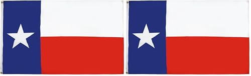 AZ FLAG Bandiera Texas 150x90cm - Gran Bandiera Stato Americano – USA - Stati Uniti 90 x 150 cm Poliestere Leggero - Bandiere (Confezione da 2)