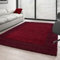 Carpettex Hochflor Teppich Wohnzimmer Shaggy Flokati Teppich Modern Bordüre Design Kleiner 60 x 110 cm Flur Teppich Läufer Rot - Teppich Schlafzimmer Weich Flauschig Waschbar Küchenläufer