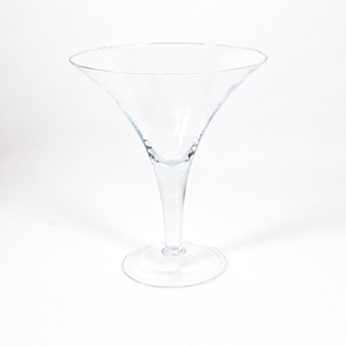 INNA-Glas Bicchiere da Cocktail/Martini XL Sacha, Trasparente, 30cm, Ø 25cm - Vaso Decorativo/Bicchiere di Vetro