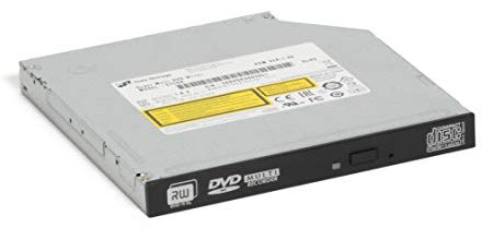 Hitachi-LG GTC0N Internal DVD Drive, Slim 12.7 mm DVD Player/ Writer for Laptop/Desktop PC, Windows 10 Compatible, 8x Read/Write Speed - Black