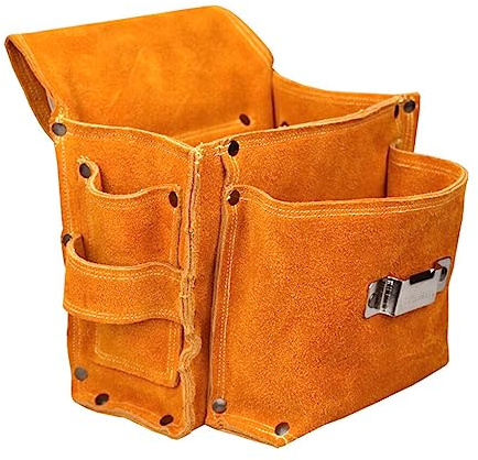 yuwqqoajv Durevole marsupio con fondina per trapano elettrico con molteplici usi Efficienza migliorata Borsa laterale per attrezzi da carpentiere Pelle bovina