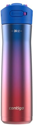 Contigo Ashland Chill 2.0 Stainless Steel Water Bottle with Autospout Lid, 24 oz, Lazuli Ombre