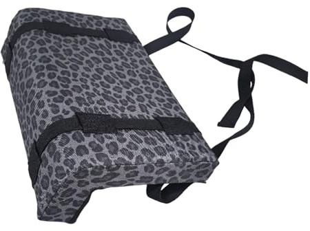Milageto Cuscino per Schienale per Panca Hip Thrust, Protezione per Attrezzatura da Palestra per La Casa, Cuscino di Protezione Portatile per Flessioni Elevate, Leopardo
