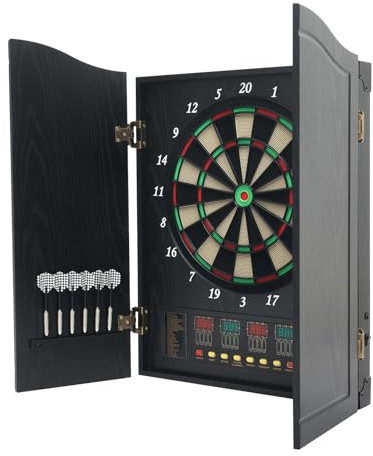 Elektronisk darttavla 102 x 62 cm, dekorativ skåpset för kontor, trädgårdar, festrum, pubar