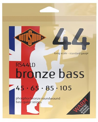 Rotosound strängar för akustisk bas/BASS 44 BRONZE4-str. RS44LD Standard 45-105