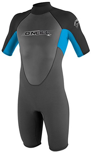 O'Neill Wetsuits Jungen Neoprenanzug youth reactor 2 mm S/S spring, Graphite/Tahiti/Black, 14, 3803-BB3