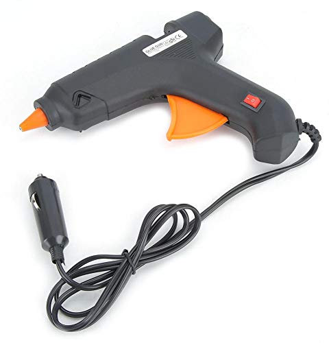 Pistola Colla a Caldo, 12V 40W Pistola per colla a caldo elettrica, Flessibile per Fai da e Progetti Artigianali, Casa Riparazioni Veloci